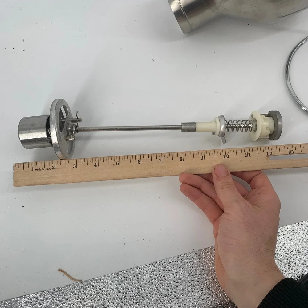 Upmost Stainless Steel Pancake Donut Batter Dispenser Manual Piston Funnel Stand